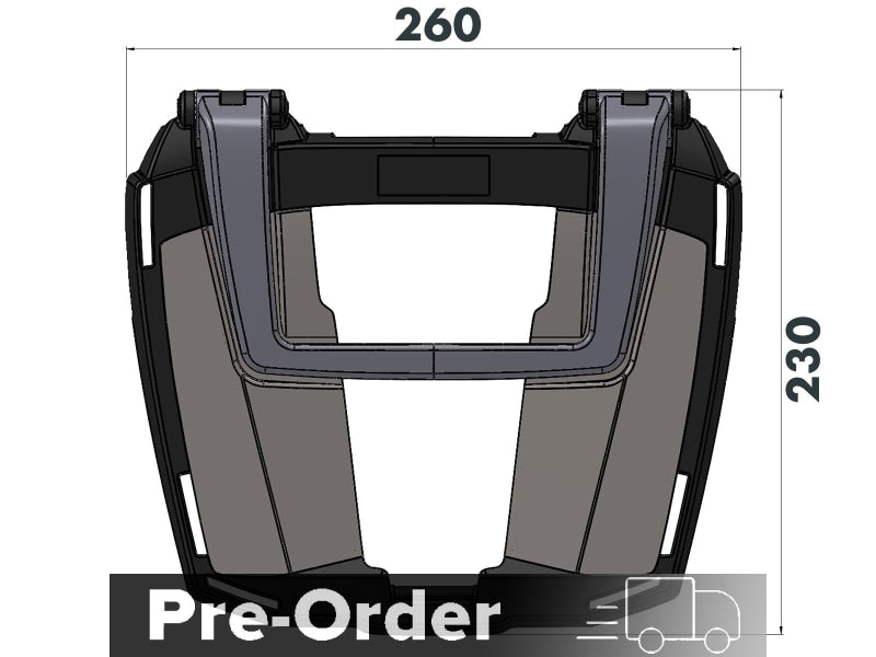Easy Top Case Carrier In Combination With Side Carrier Mounted Triumph Tiger 1050