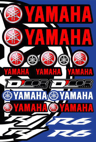 Yamaha R1/R6 Sticker Sheet